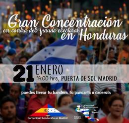 Cartel Gran Concentración Honduras